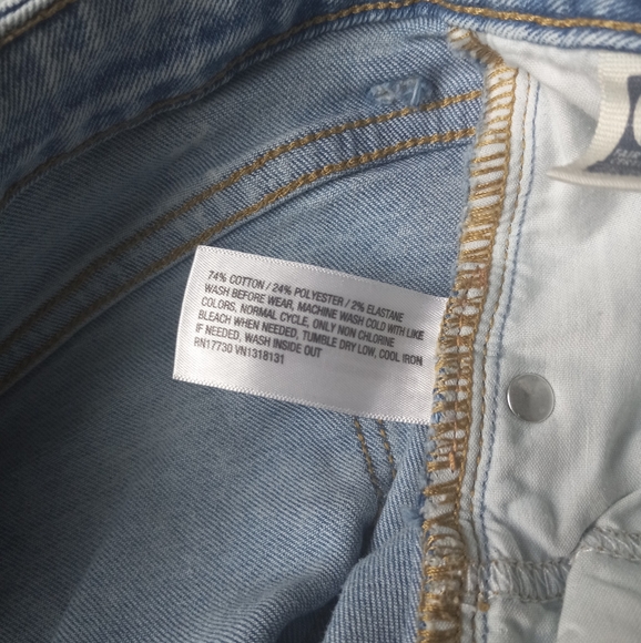 Art Class Girls Hi-Rise Baggy Distressed Jeans, Size 16 - Picture 8 of 12